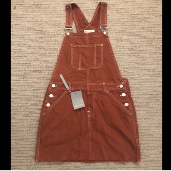 ASOS Rust Overall Dress - Picture 2 of 5